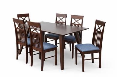 PK164 NEW * Meja Makan Kayu Getah 5' Dining Table