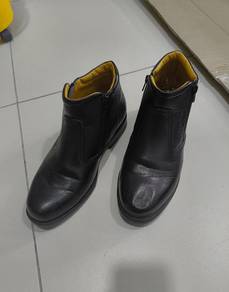 Swiss Polo Black Ankle Boots Size 42