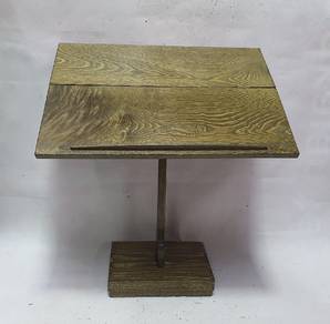 vintage Handmade Wooden Free Standing Menu Holder