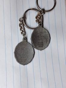 old pewter key chain