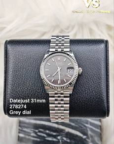Rolex Datejust 31mm 278274 Grey white gold bezel