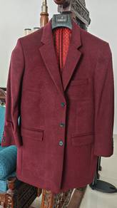 Men's Maroon/Burgundy Uniworth Winter Overcoat / B