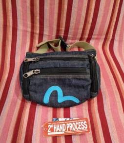 Rare evisu slingbag zipper collection