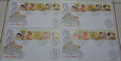 First Day Cover X 5 Malaysian Lifestyle 2 2018