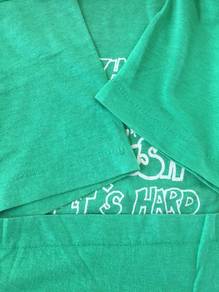 T-shirt green Irish vintage 80s tag Screenstar USA