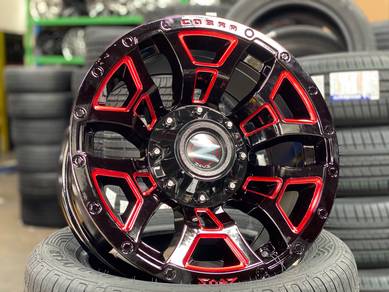 Ori 16 Lenso Zeus 23 Rim Nissan Navara RED BLACK