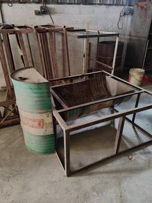 Bbq grill outdoor drum metal 