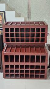 Wooden Storage Shelving Unit with Multiple Compart