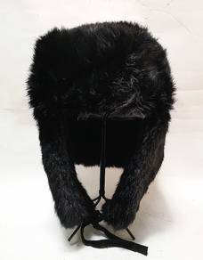 American Classics Chapka Hat Cap Black Rabbit Fur