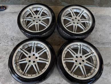Rim Original 20 inch work GS5 tayar 98% alphard