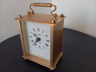 Antique Legend Brass Mantel Clock (Germany)