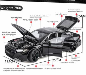 Audi RS7 Sportback Alloy Car Model 1:18 ratio