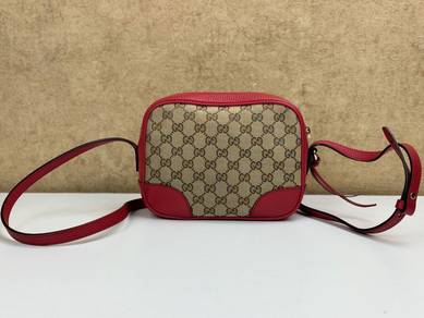 SALES: Gucci 449413 GG Canvas Crossbody Camera Bag