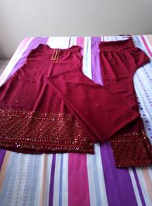 RED INDIAN PUNJABI SUIT (3 pieces)