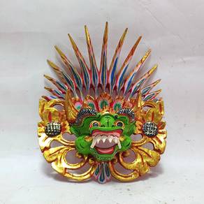 Bali Barong Ket Hand Carved Wood Mask Balinese Dan