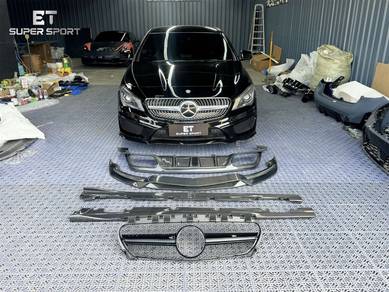 W117 C117 Bonnet Front Lip Diffuser Carbon Bumper