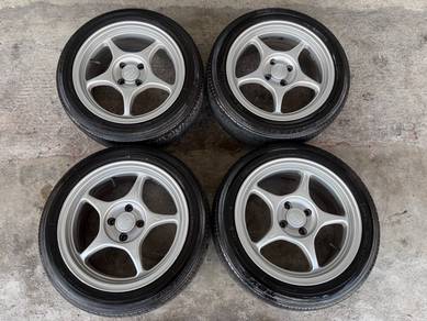 Rim enkei rpo1 silver 16 inch alza vios wira flx