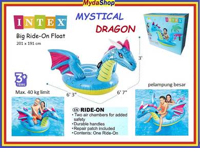 INTEX Swim Pool RideOn Float BLUE DRAGON Pelampung
