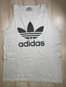Adidas Trefoil Vintage Grey Sleeveless Tee #DA Use