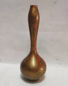 Vintage Japanese Murashido Enameled Bronze Long Ne