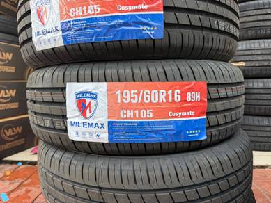 195/60/16 —Tayar baru— Milemax Tahun26