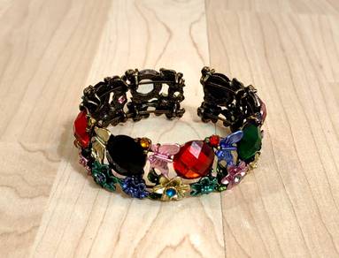 Vintage Colorful Floral Bracelet