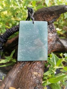 Loket Giok Jadeit Jed Ice Bluish Green Alami