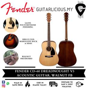 Fender CD-60 Dreadnought V3 Acoustic Guitar w/case