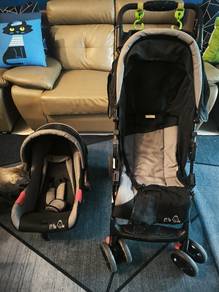 Little One Baby Stroller w Detachable Car Seat