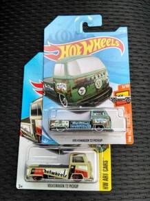 Hotwheels Volkswagen T2 Pickup Green Set