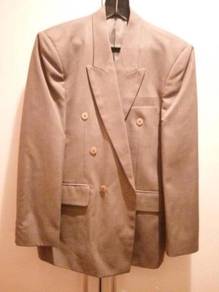 Imported Double Breasted Suit Jacket Size L
