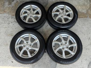 Rim second 14 myvi new siap tayar viva Axia bezza