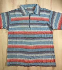 Hang Ten Vintage Zipper Collar Tee #DJ Used