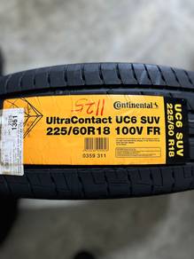 225 60 18 Conti UltraContact UC6 +TCP