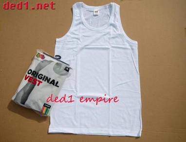 FRUIT OF THE LOOM - baju SINGLET (ASLI)