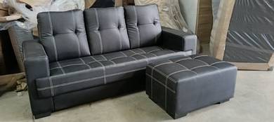 Sofa 3 seater + stool 