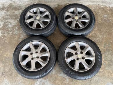 Rim second 14 myvi lagi best siap tayar viva bezza