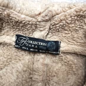 Zara collection trf faux shearling jacket