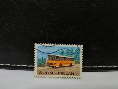 1971 Finland Stamp Bus