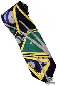 Snooker Pool Cue Sport Game #1 Cartoon Neck Tie