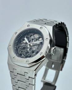Custom Seiko Mod 39mm Black Skeleton AP
