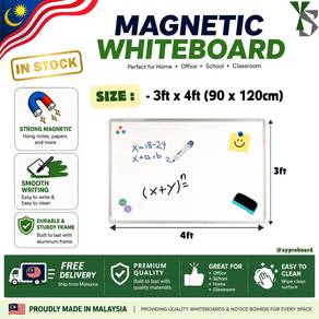 Magnetic White board Size 3x4 ft Whiteboard
