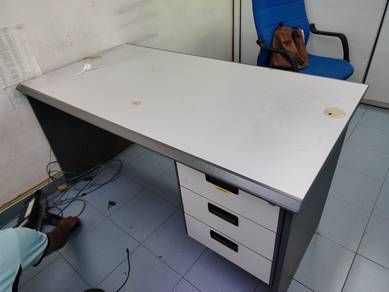 5FT Grey Office Table wt Drawer TF476
