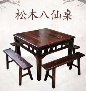 Wooden Table Dining Table restaurant Meja Makan