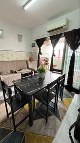 Black Marble Table 6 seater