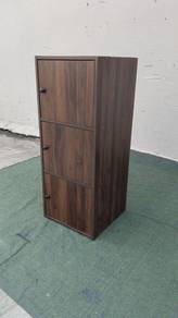 RS02E-3 New * Almari Buku Kabinet 3 Doors Bookcase