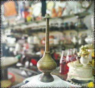 Original Old Antique Hand Crafted Engraved Brass
