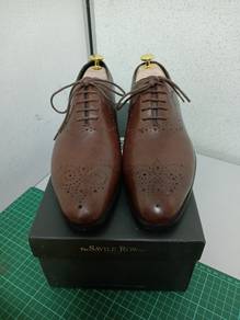 Wholecut Dark Brown Leather Dress Shoes – EU 43