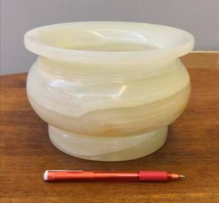 Pasu marmar marble vase pot