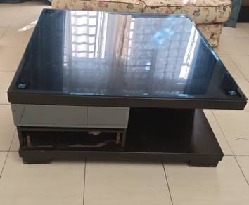 tempered glass coffee table ( Heavy)